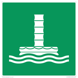 E055 safe condition marine evacuation chute